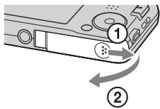 SONY CYBER-SHOT DSC-W710 - Εισαγωγή κάρτας μνήμης (πωλείται χωριστά) - 1
