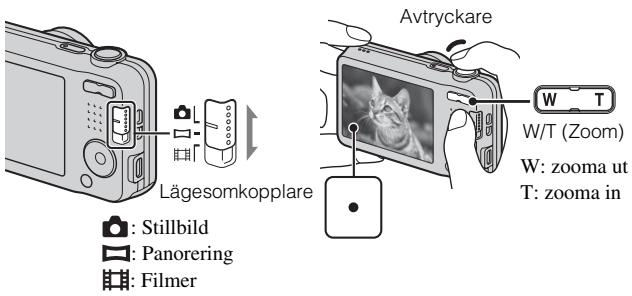 SONY CYBER-SHOT DSC-W710 - Tagning av stillbilder/inspelning av filmer - 1