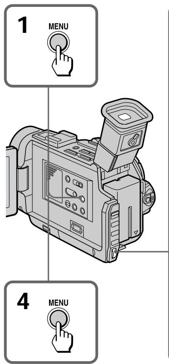 SONY DCR-TRV7 - Desactivación de la configuración de estabilización deImagen STEADYSHOT - 1