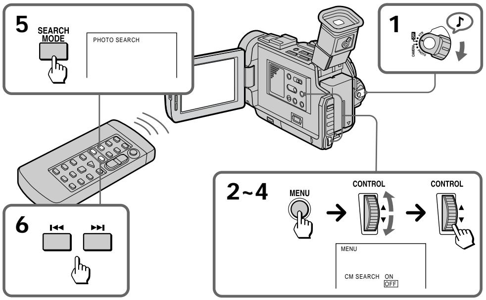 SONY DCR-TRV7 - Búsqueda de fotografia sin utiliser la memoria en cassette - 1