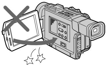 SONY DCR-TRV7 - Notas sobre el panel LCD - 1