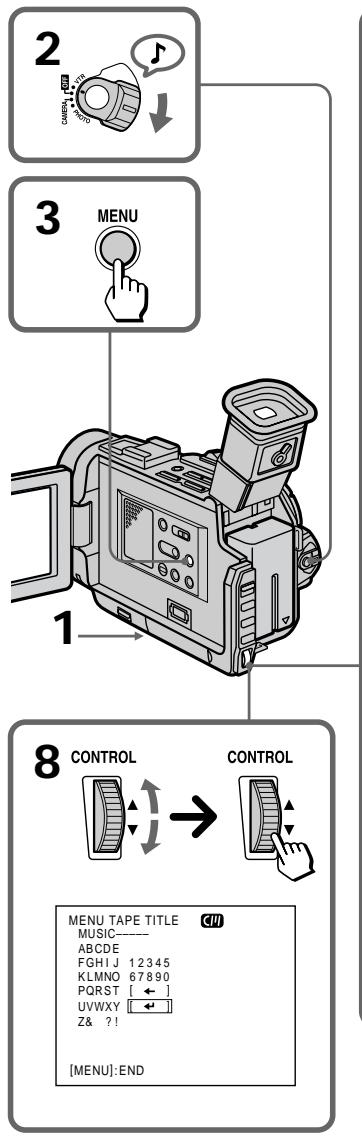 SONY DCR-TRV7 - Notasobre losvideocassettes - 1