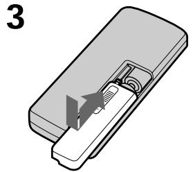 SONY DCR-TRV7 - Para preparar el mando a distancia - 3
