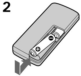 SONY DCR-TRV7 - Para preparar el mando a distancia - 2