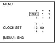 SONY CCD-TR503E - Установка даты и времени - 5