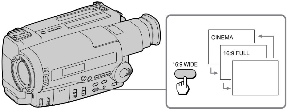 SONY CCD-TR503E - Использование функции широкоформатного режима - 1