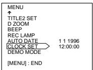 SONY CCD-TR503E - Установка даты и времени - 3