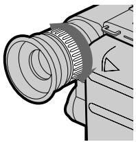 SONY CCD-TR506E - To focus the viewfinder lens - 1