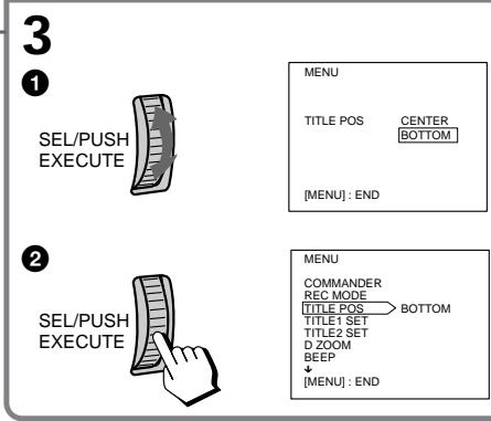 SONY CCD-TR506E - Изменение режимных установок - 3