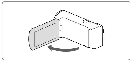 SONY HDR-PJ320 E - A videokamera előkészítése - 1