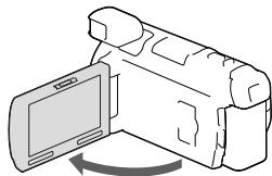 SONY HDR-PJ780E - Włączanie zasilania i ustawianie daty i godziny - 1