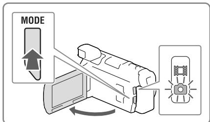 SONY HDR-PJ780E - Απήσοτε ελαφρά το κουμι ΜΥΝΟΥ ΣΑν υμθισετέ την εστίαση και στη συνέχεια παπήσετο μέχρι το τέρμα. - 1