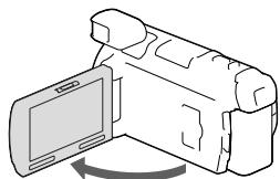 SONY HDR-PJ780E - Evεργοποίηση τής βίντεοκάμερας και ρύθμιοι έτης ἡμερομηνίας και τής ωρας - 1