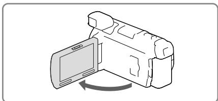 SONY HDR-PJ780E - Zapnutí napájení a nastavení data a Času - 1