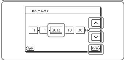 SONY HDR-PJ780E - Zapnutí napájení a nastavení data a Času - 4