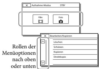 SONY PJ220,  PJ320,  PJ650 - Verwenden der Menüs - 9
