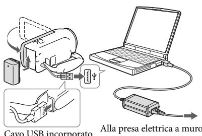 SONY PJ220,  PJ320,  PJ650 - Carica della batteria utilizzato il computer - 1