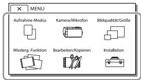 SONY PJ220,  PJ320,  PJ650 - Verwenden der Menüs - 8