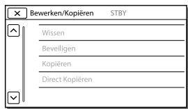 SONY PJ220,  PJ320,  PJ650 - Wanner u een menu-item nicht kunt selectoren - 1