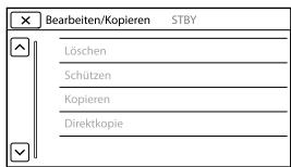 SONY PJ220,  PJ320,  PJ650 - Wenn eine Menüoption nicht ausgewählt werden kann - 1