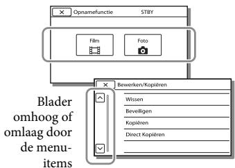 SONY PJ220,  PJ320,  PJ650 - Selecteer uw gewenste menu-item. - 1