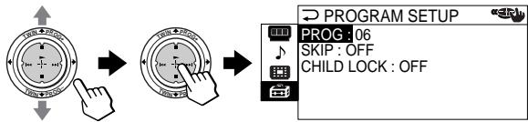 SONY KP-FS53M61 - Blocking channels ("CHILD LOCK") - 4