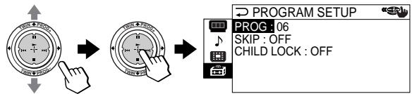 SONY KP-FS53M61 - Skipping unwanted or unused channels ("SKIP") - 2