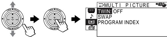 SONY KP-FS53M61 - Changing the "MULTI PICTURE" setting - 4