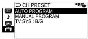 SONY KP-FS53M61 - "CH PRESET" - 1