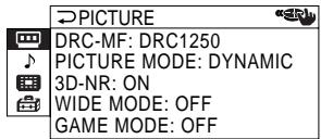 SONY KP-FS53M61 - Changement du réglage "SOUND" - 3
