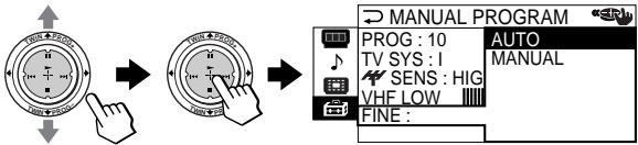 SONY KP-FS53M61 - Si vous n'êtes pas satisfait de la qualité du son et de l'image, vous pouvez l'améliorer à l'aide de la fonction de syntonisation "FINE". - 1