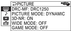 SONY KP-FS53M61 - Changing the "SOUND" setting - 4