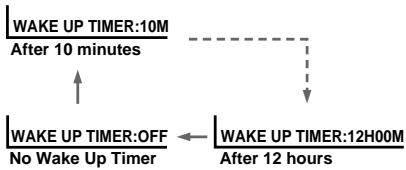 SONY KP-FS53M61 - Setting the Wake Up timer - 3