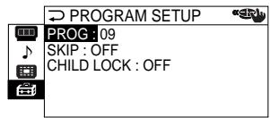SONY KP-FS53M61 - "PROGRAM SETUP" - 1