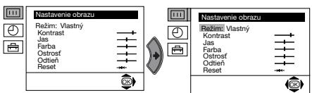 SONY KV-21FT1K - Sprievodca po menu - 1
