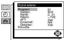 SONY KV-21FT1K - TRIEDENIE PROGRAMOV - 5