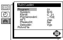 SONY KV-21FT1K - TŘÍDĚNÍ PROGRAMŮ - 5