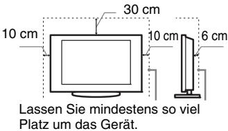 SONY KDL-32P3600 - Aufstellung auf dem Standfuß - 1