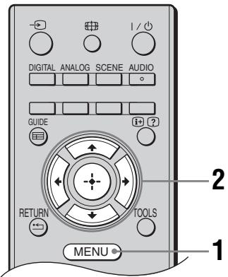 SONY KDL-32P3600 - Navigeren door menu's - 1