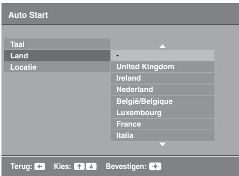 SONY KDL-32P3600 - 6: Taal, land/regio en locatie selecteren - 4