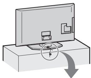 SONY KDL-32P3600 - 4: Voorkomen dat de televisione omvalt - 1