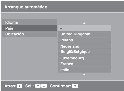 SONY KDL-32P3600 - 6: Señ Concepción del idioma, del País/region y de la ubicación - 5