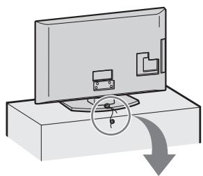 SONY KDL-32P3600 - 4: Impedir que o televator se vire - 1