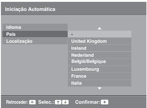 SONY KDL-32P3600 - 6: SeLECTIONAR O idioma, o País/região e o local - 5