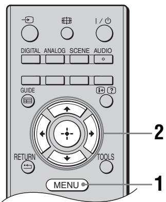 SONY KDL-32P3600 - Navigazione tra i menu - 1