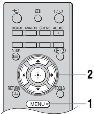 SONY KDL-32P3600 - Navigación por los menus - 1