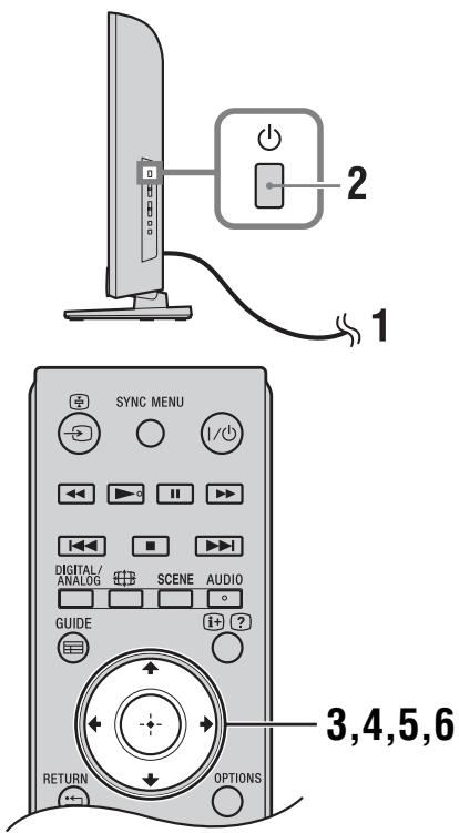 SONY BRAVIA KDL-26BX321 - 5: Selecció de l'idioma, el país o la regió i la ubicació - 1