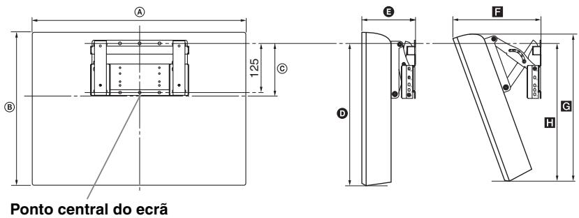 SONY BRAVIA KDL-26BX321 - Tabela de dimensões de instalação do televisor - 1