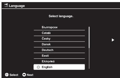 SONY BRAVIA KDL-26BX321 - 5: Auswählen von Sprache, Land/Region und Betriebsort - 3