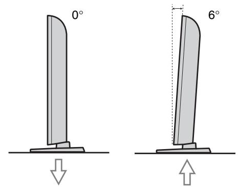 SONY BRAVIA KDL-26BX321 - Regolazione dell'angolo di visualizzazione del televisore (soltanto modelli NX520) - 1